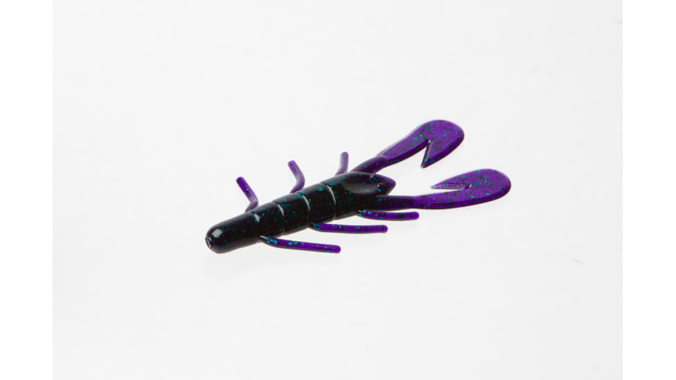 Zoom Mag Uv Speed Craw Creature Bait, 10, 4.25in, Junebug, 146005