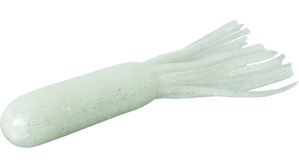 Zoom Salty Super Tube, 8, 3/4in, White Pearl-Silver Glitter, 120157