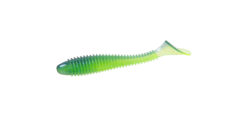 Zoom Z Swim Swimbaits, 6, 3.8in, Electric Blue Chart, 137417