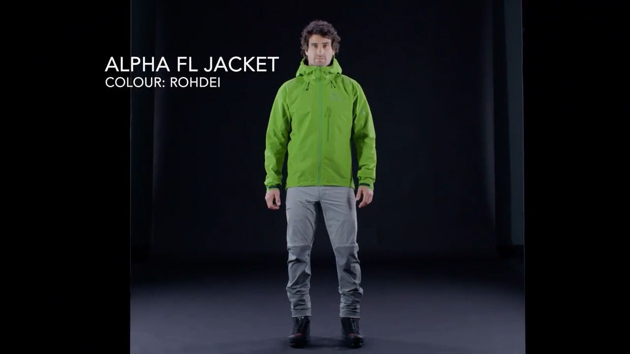 opplanet arc teryx alpha fl jacket mens rohdei video