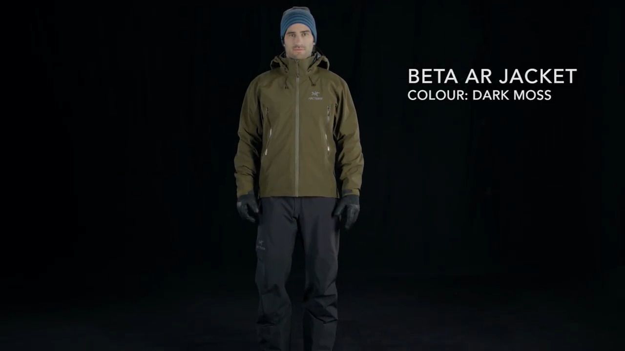 opplanet arc teryx beta ar jacket mens dark moss video