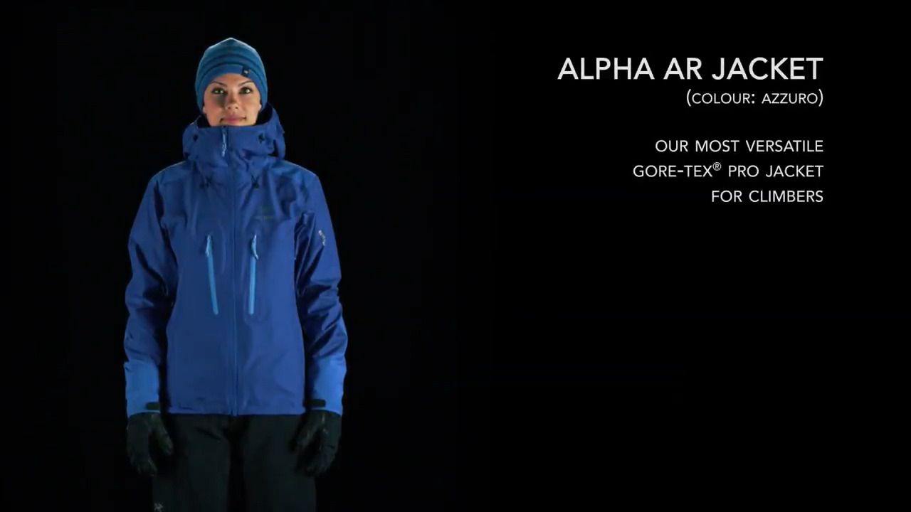 opplanet arcteryx alpha all round jacket womens azzuro video