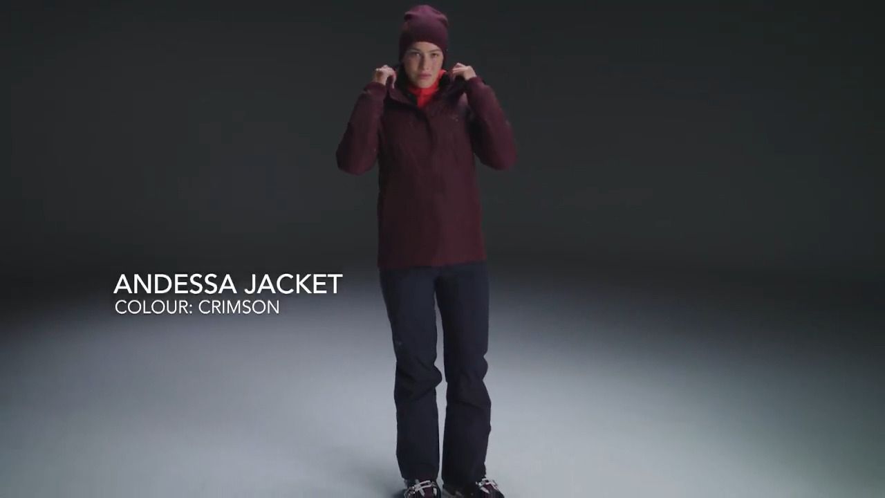 opplanet arcteryx andessa jacket womens crimson video