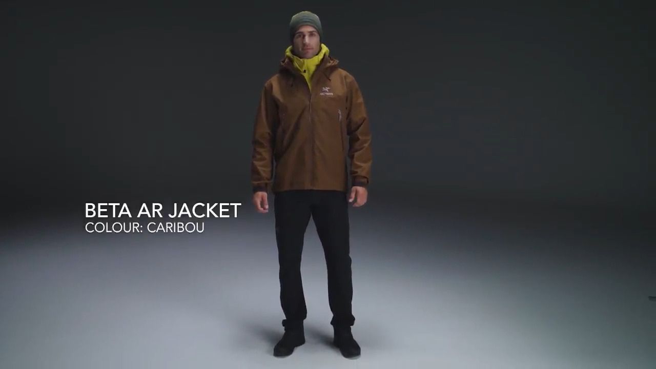 opplanet arcteryx beta ar jacket mens caribou video