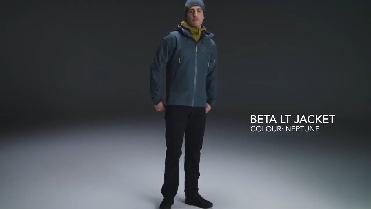 opplanet arcteryx beta lt jacket mens neptune video