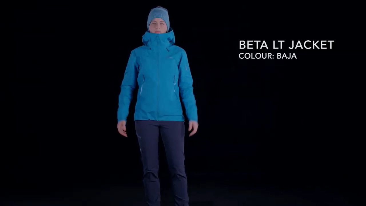 opplanet arcteryx beta lt jacket womens baja video