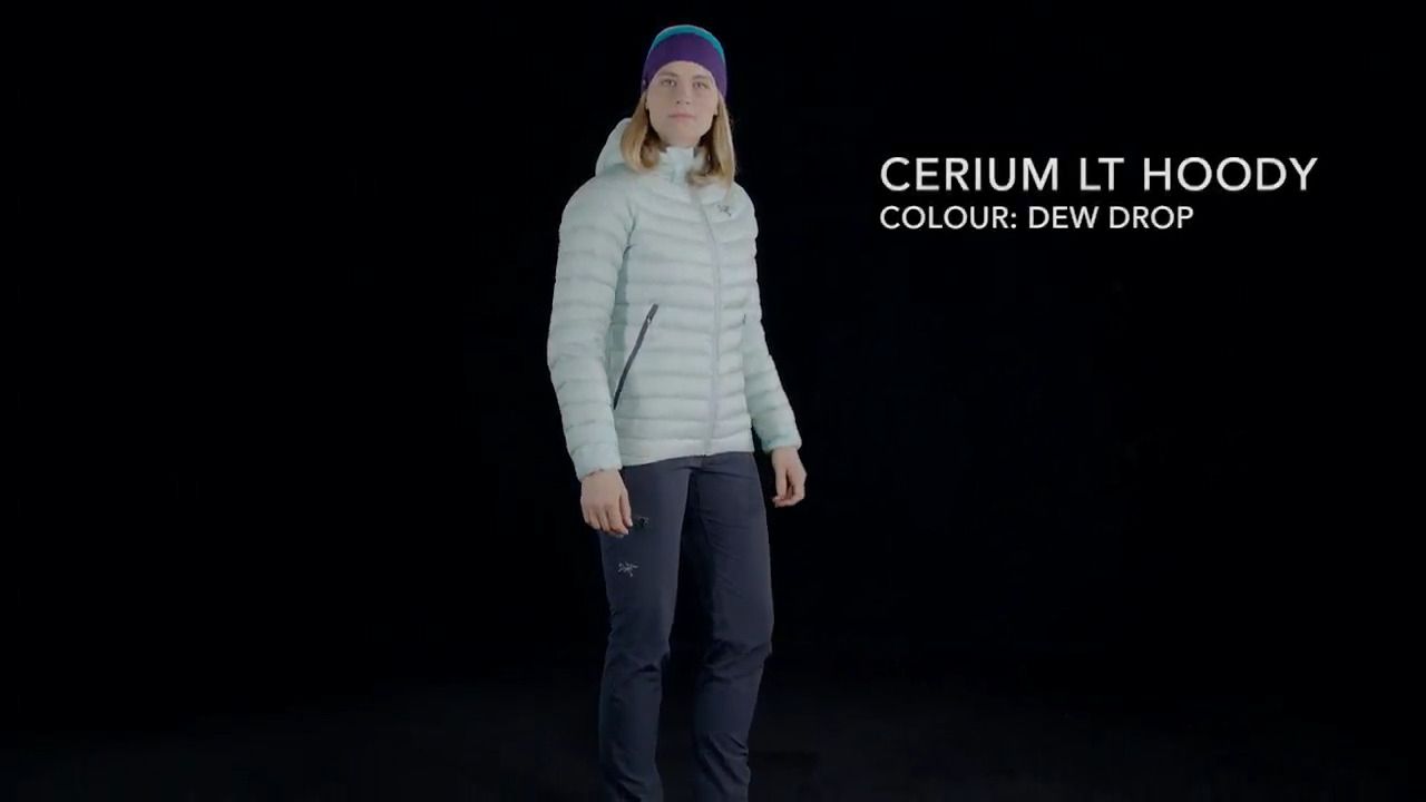 opplanet arcteryx cerium lt hoody womens dew drop video