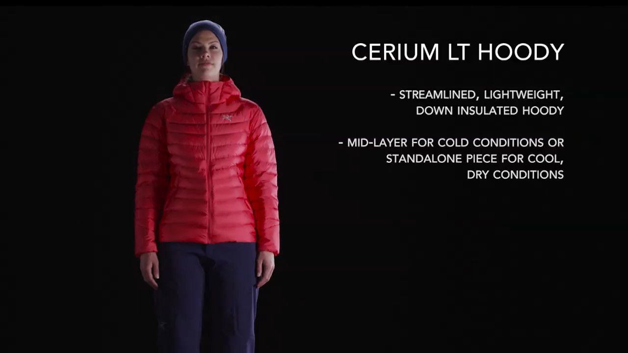 opplanet arcteryx cerium lt hoody womens pink guava video