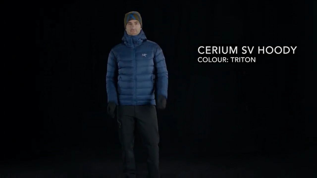 opplanet arcteryx cerium sv hoody mens triton video