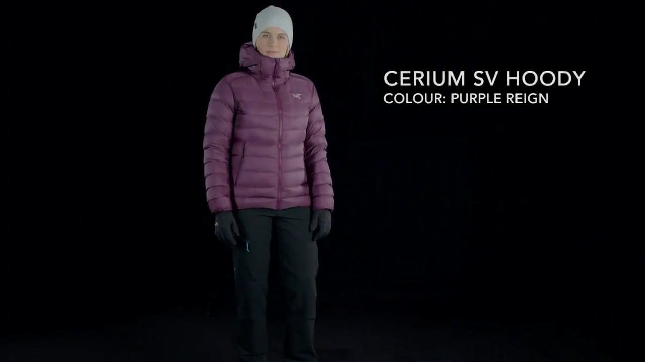 opplanet arcteryx cerium sv hoody womens purple reign video