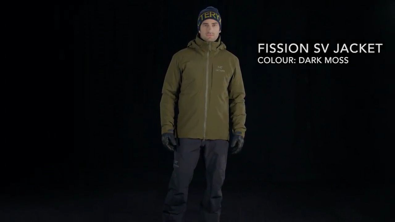 opplanet arcteryx fission sv jacket mens dark moss video