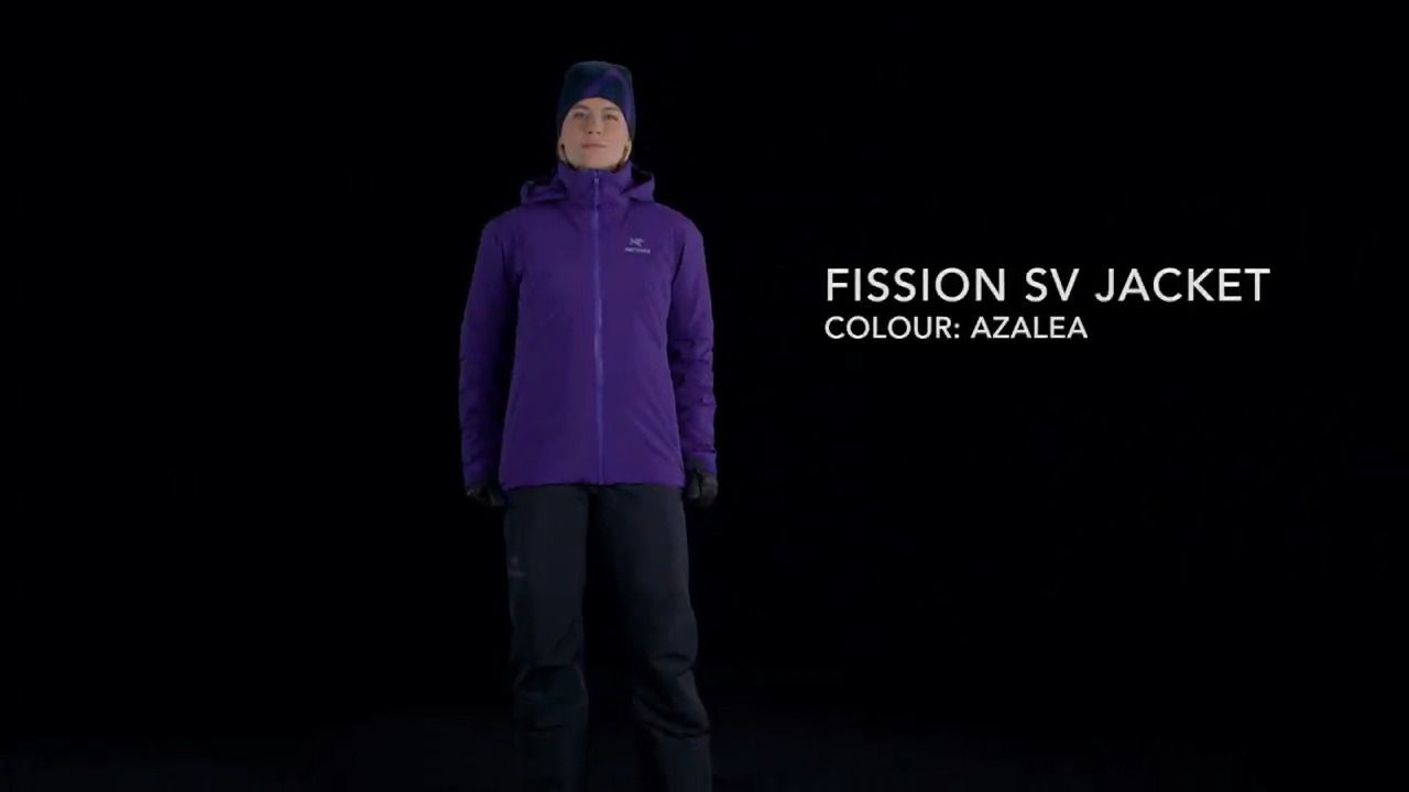 opplanet arcteryx fission sv jacket womens azalea video