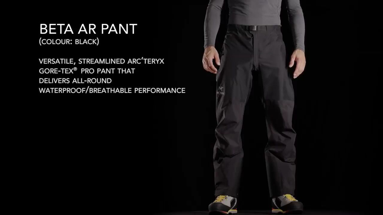 opplanet arcteryx mens beta ar pant black video