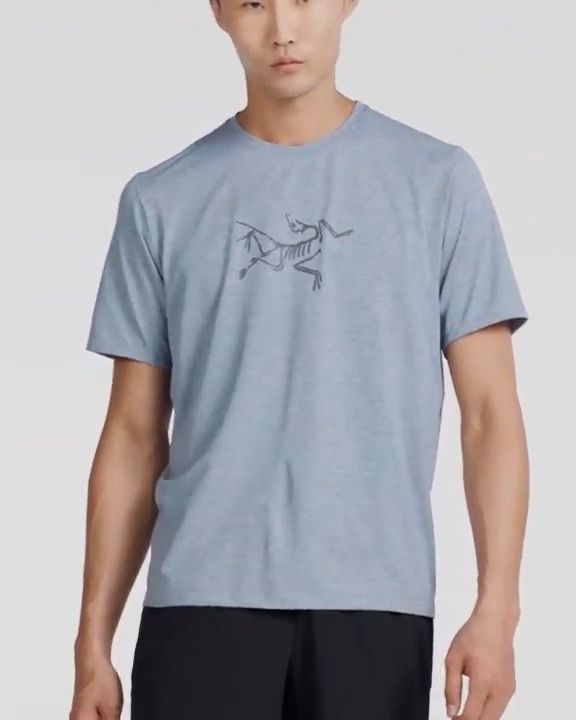 opplanet arcteryx mens cormac short sleeve logo aeroscene video