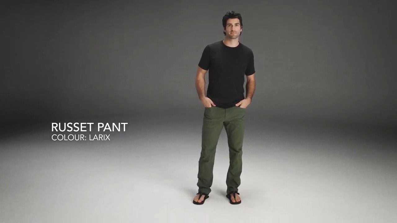 opplanet arcteryx mens russet pant larix video
