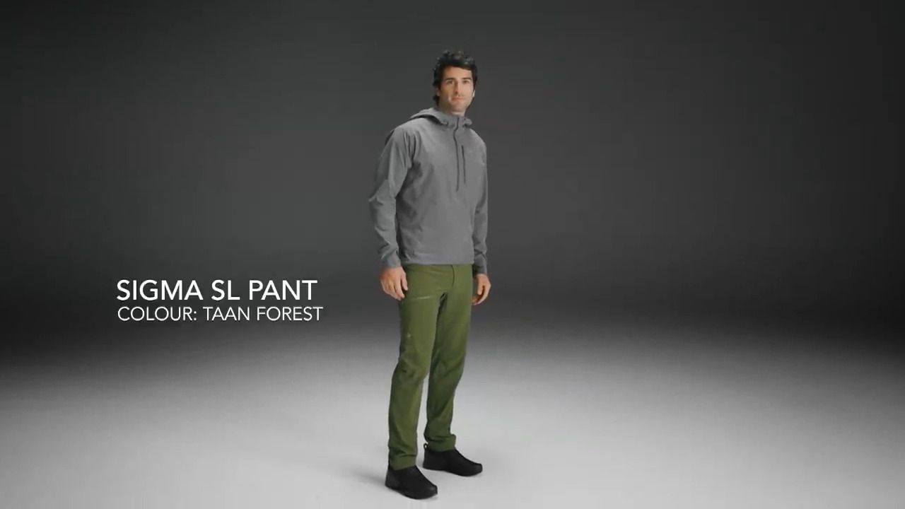 opplanet arcteryx mens sigma sl pant taan forest video
