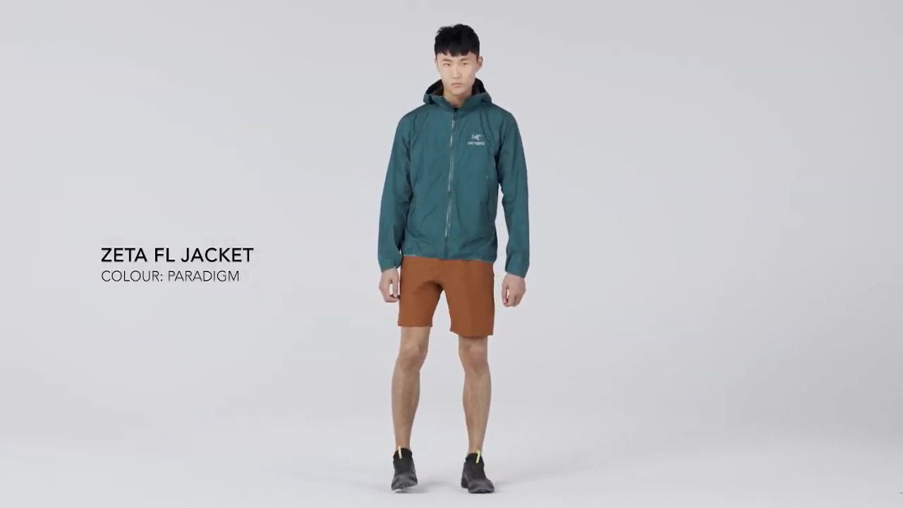 opplanet arcteryx mens zeta fl jacket paradigm video