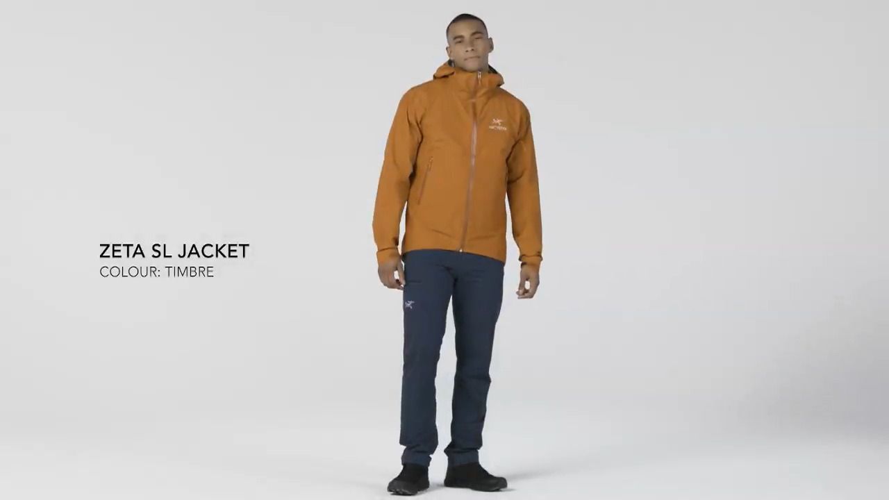 opplanet arcteryx mens zeta sl jacket timbre video