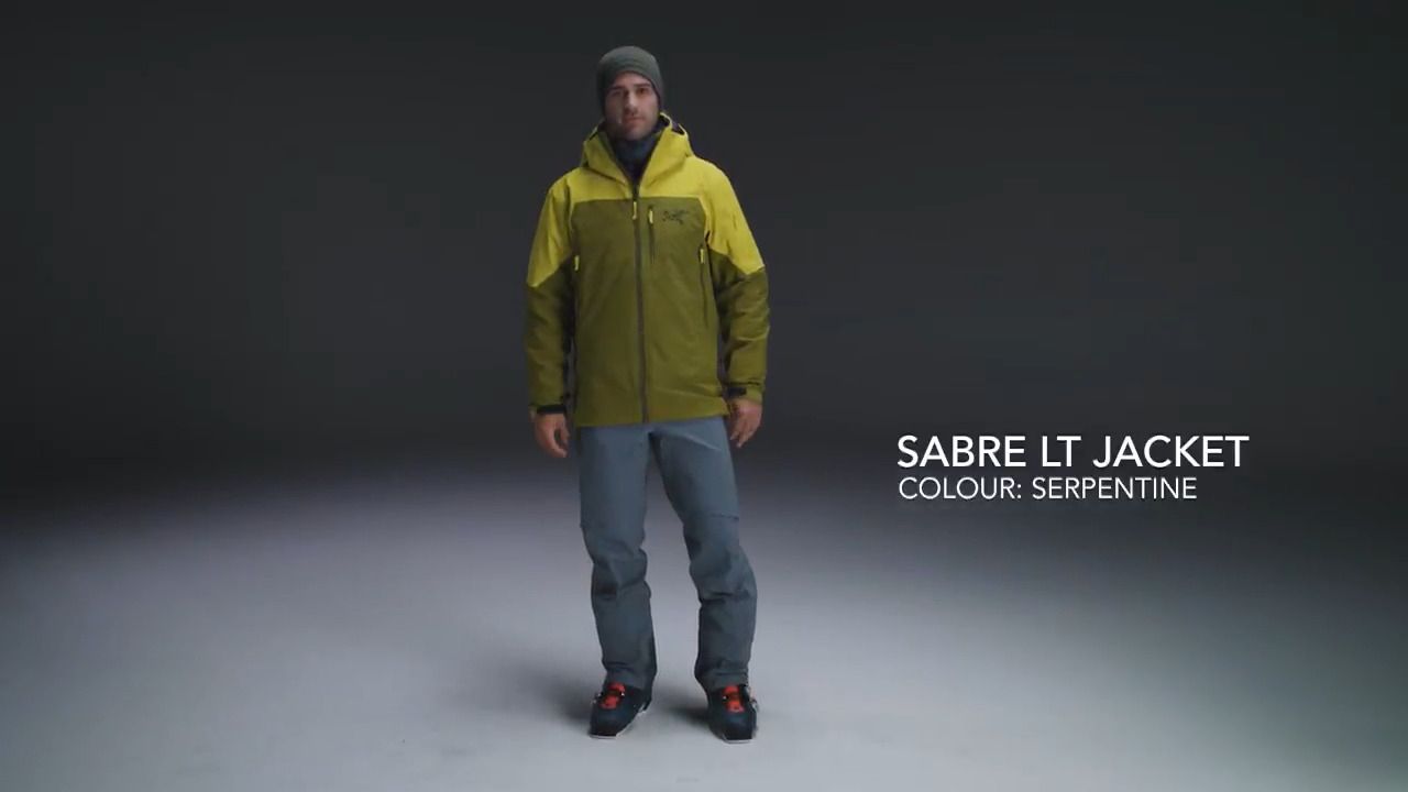 opplanet arcteryx sabre lt jacket mens serpentine video