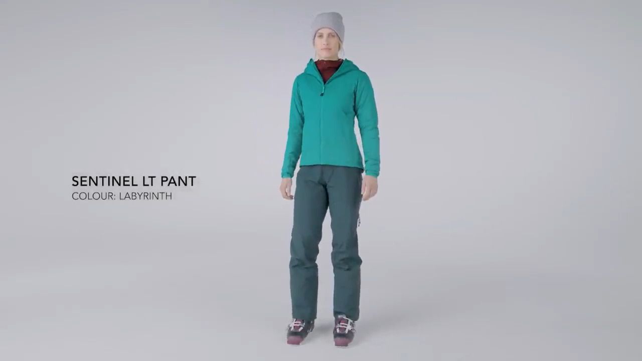 opplanet arcteryx sentinel lt pant womens labyrinth video