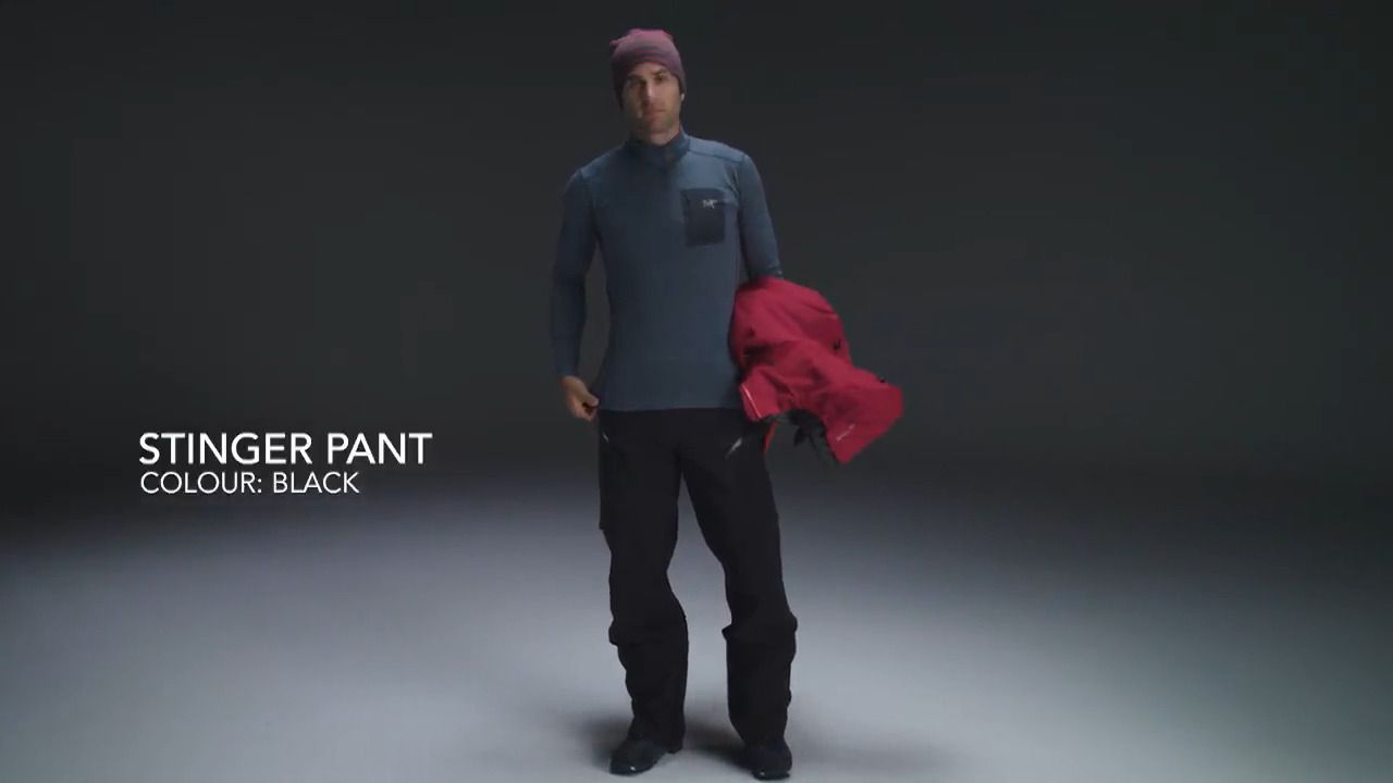 opplanet arcteryx stinger pant mens black video