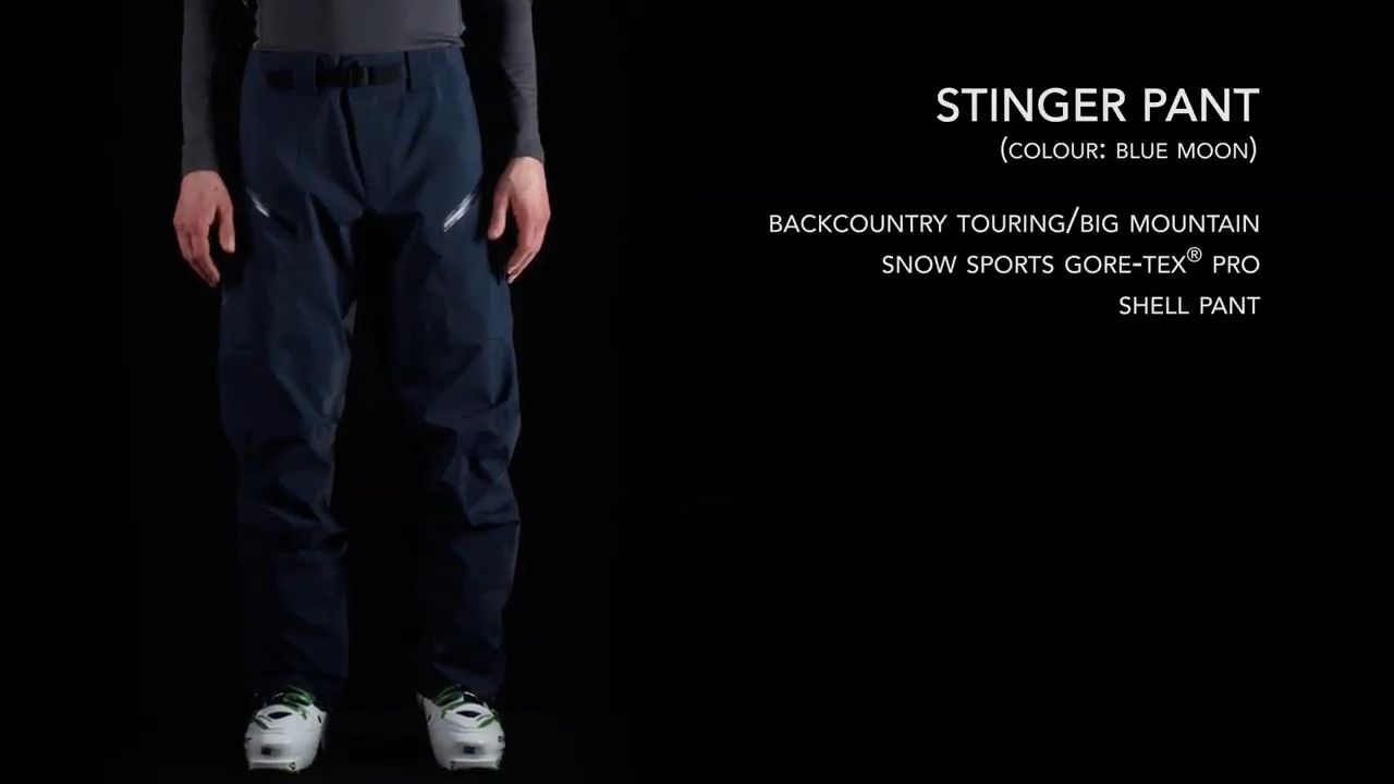 opplanet arcteryx stinger pant mens blue moon video