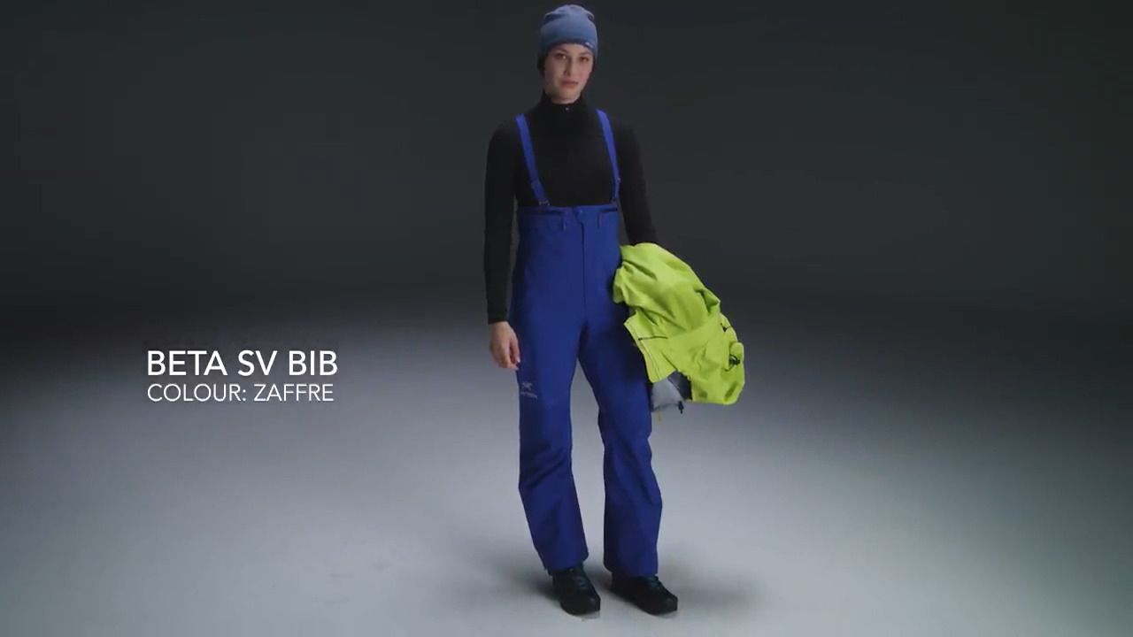 opplanet arcteryx womens beta sv bib pant zaffre video