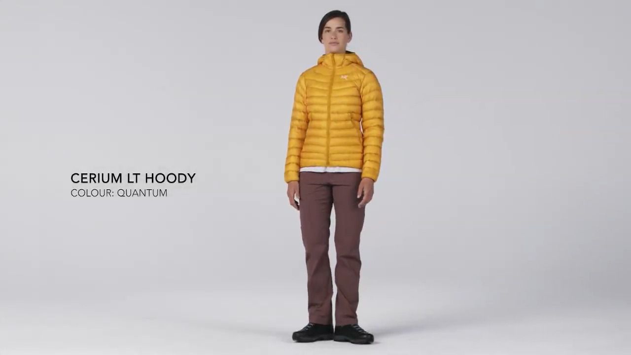 opplanet arcteryx womens cerium lt hoody quantum video