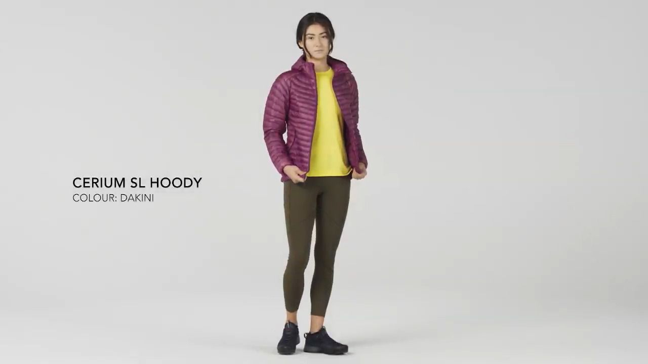 opplanet arcteryx womens cerium sl hoody dakini video