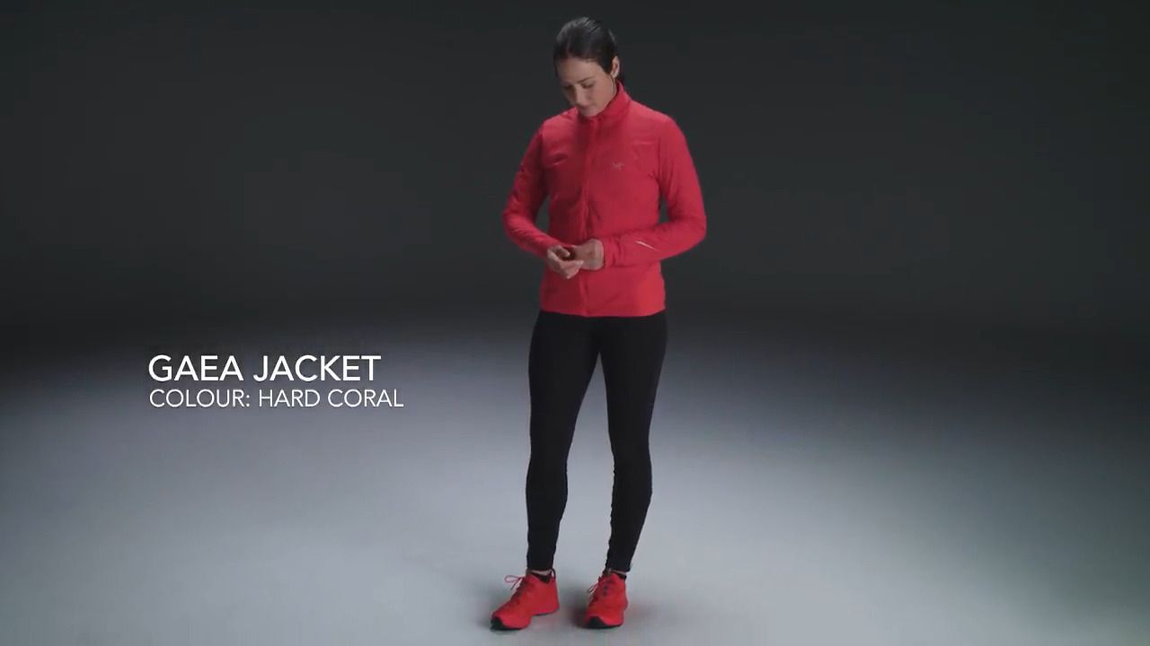 opplanet arcteryx womens gaea jacket hard coral video