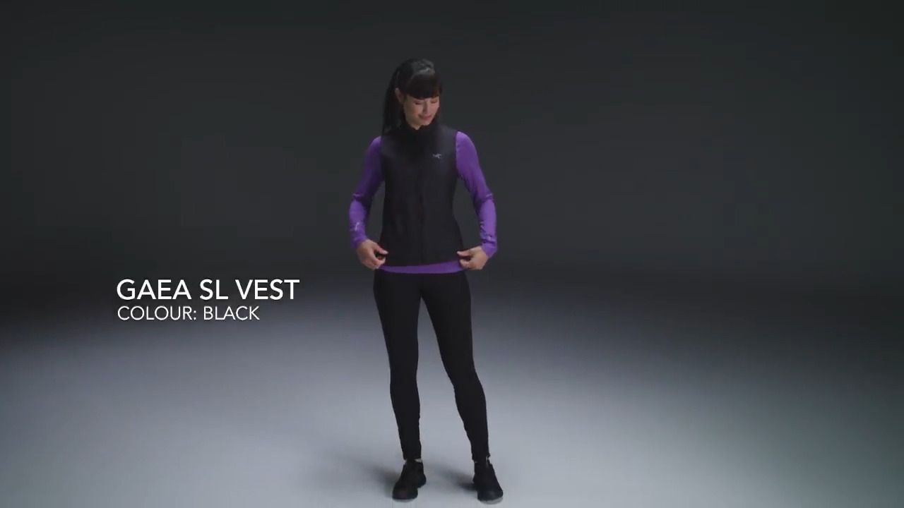 opplanet arcteryx womens gaea sl vest black video