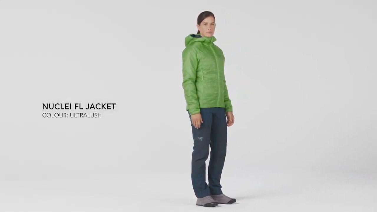 opplanet arcteryx womens nuclei fl jacket ultralush video
