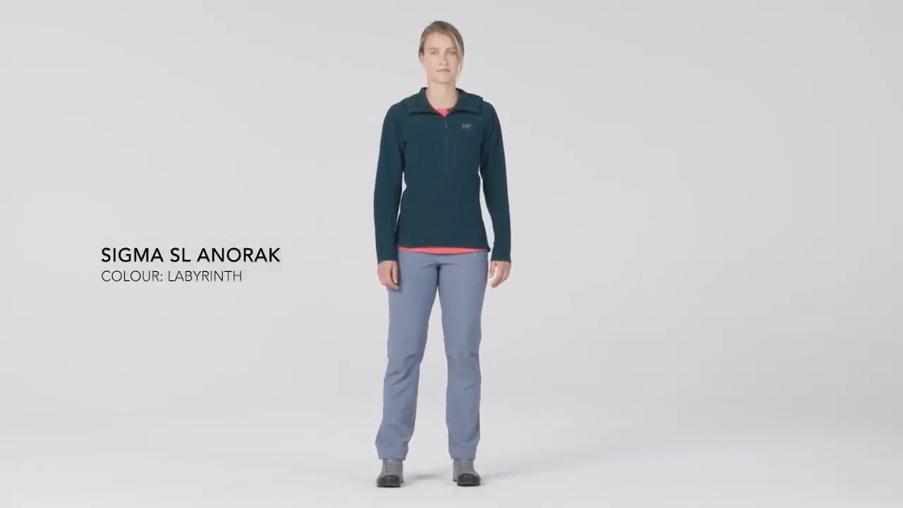 opplanet arcteryx womens sigma sl anorak labyrinth overview video