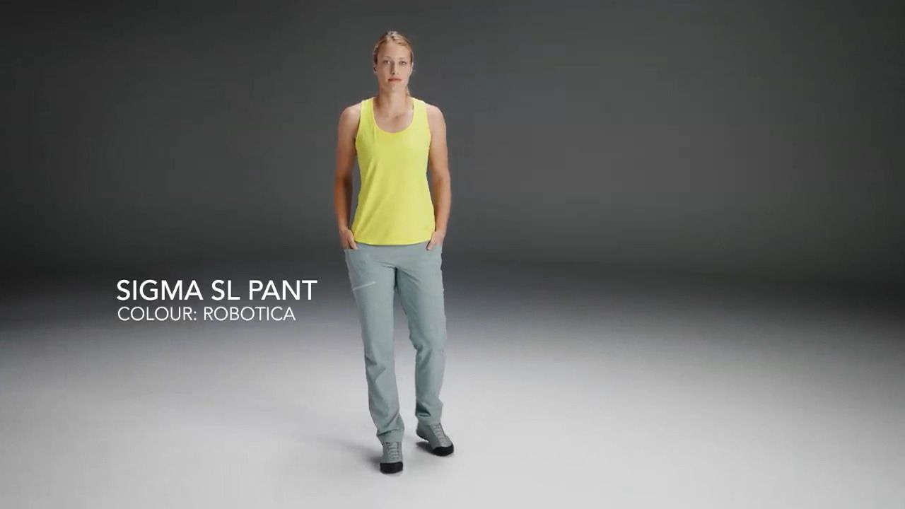 opplanet arcteryx womens sigma sl pant robotica video