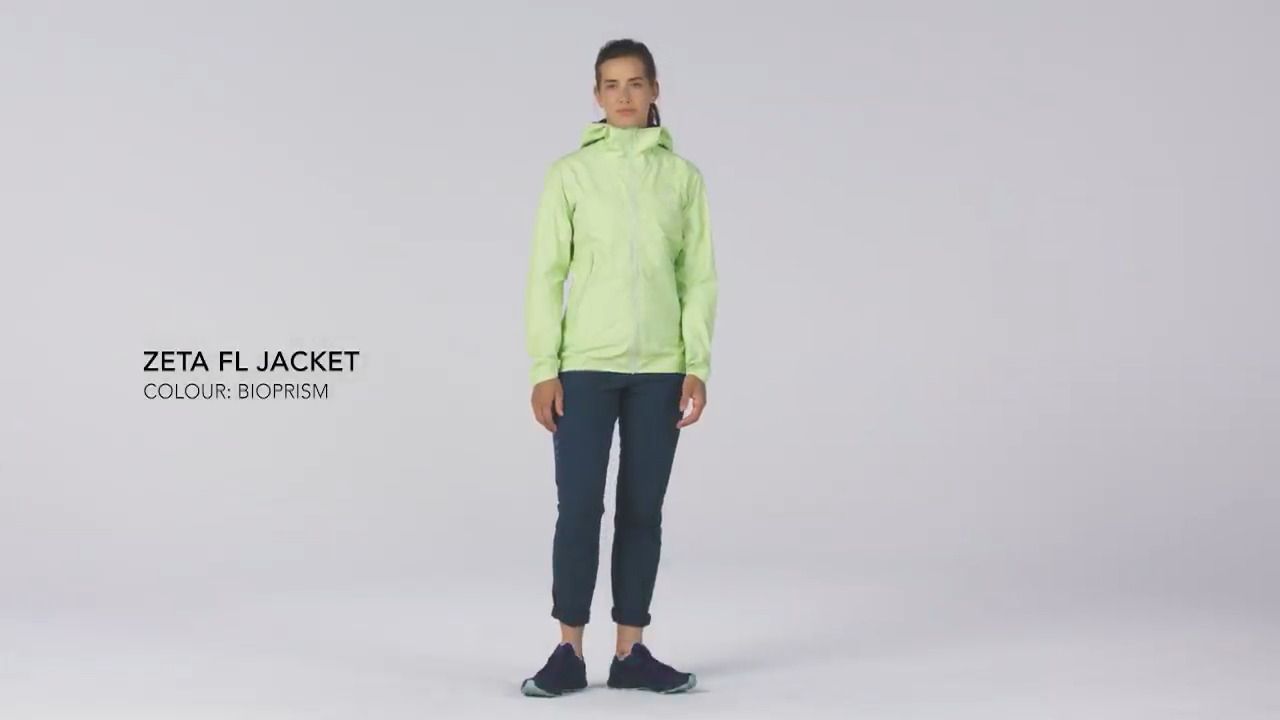 opplanet arcteryx womens zeta fl jacket bioprism video
