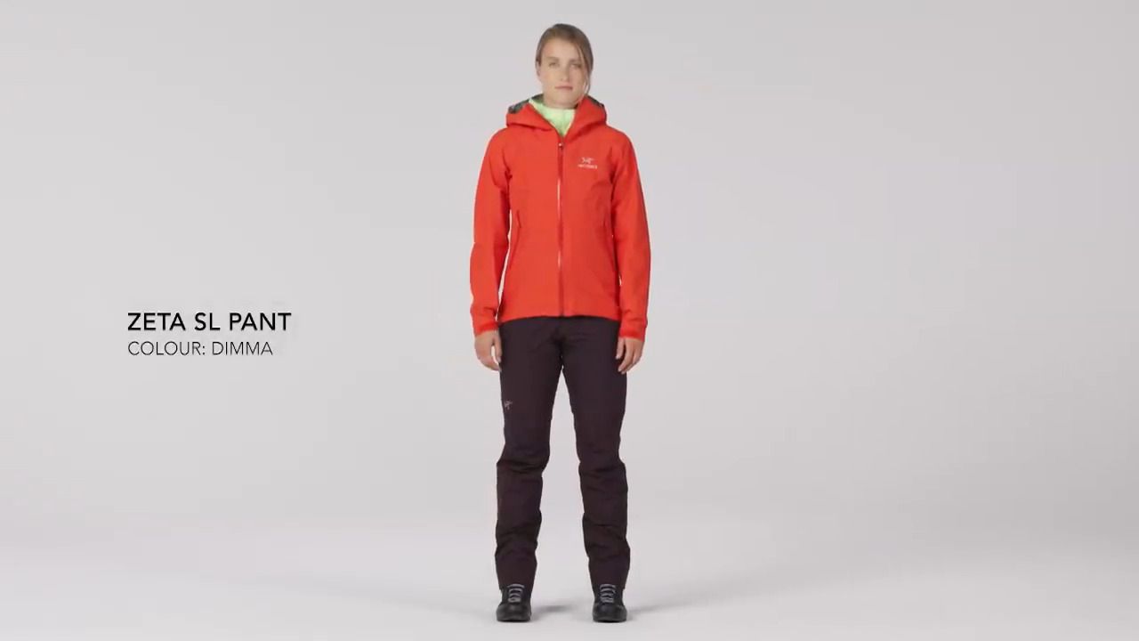 opplanet arcteryx womens zeta sl pant dimma video