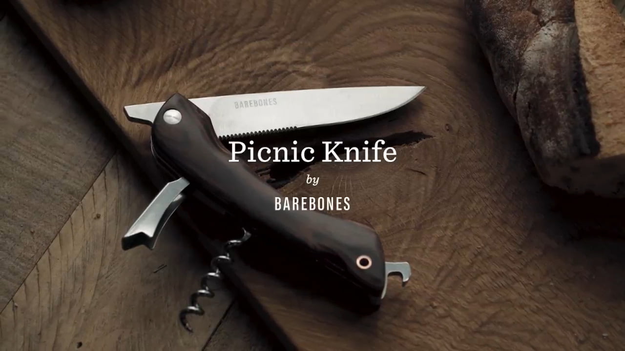 opplanet barebones folding picnic knife video
