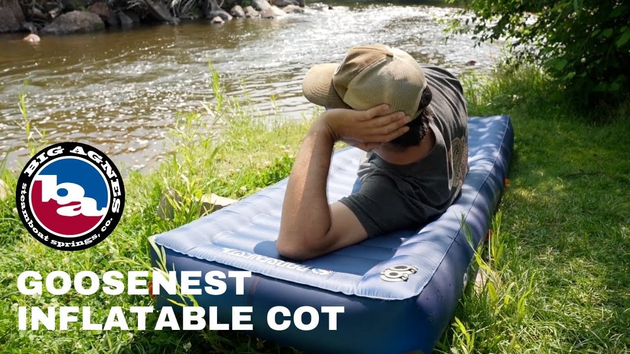 opplanet big agnes goosenest inflatable cot video