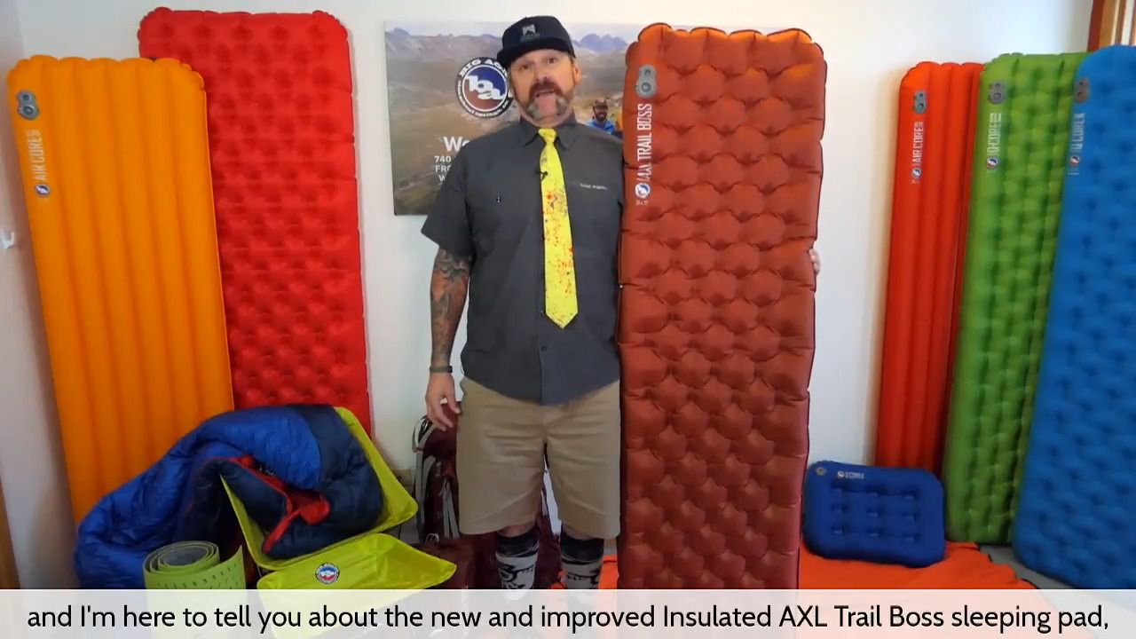 opplanet big agnes insulated axl trail boss air pad video