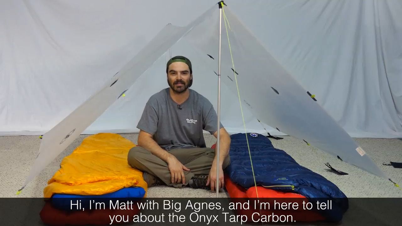 opplanet big agnes onyx tarp carbon video
