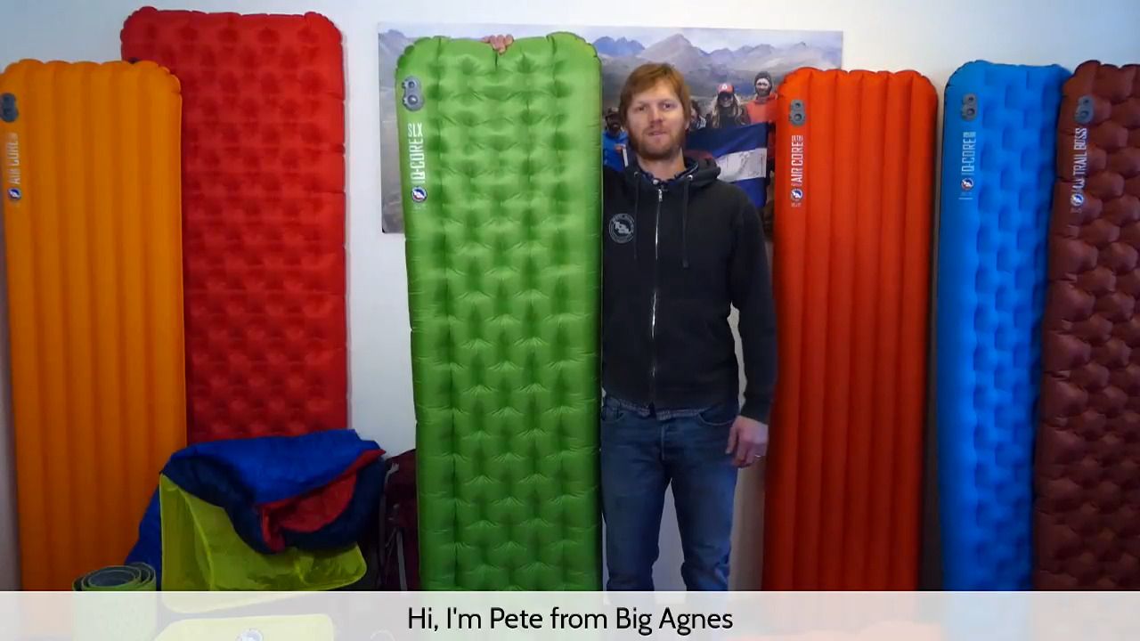 opplanet big agnes superlight q core slx pad video