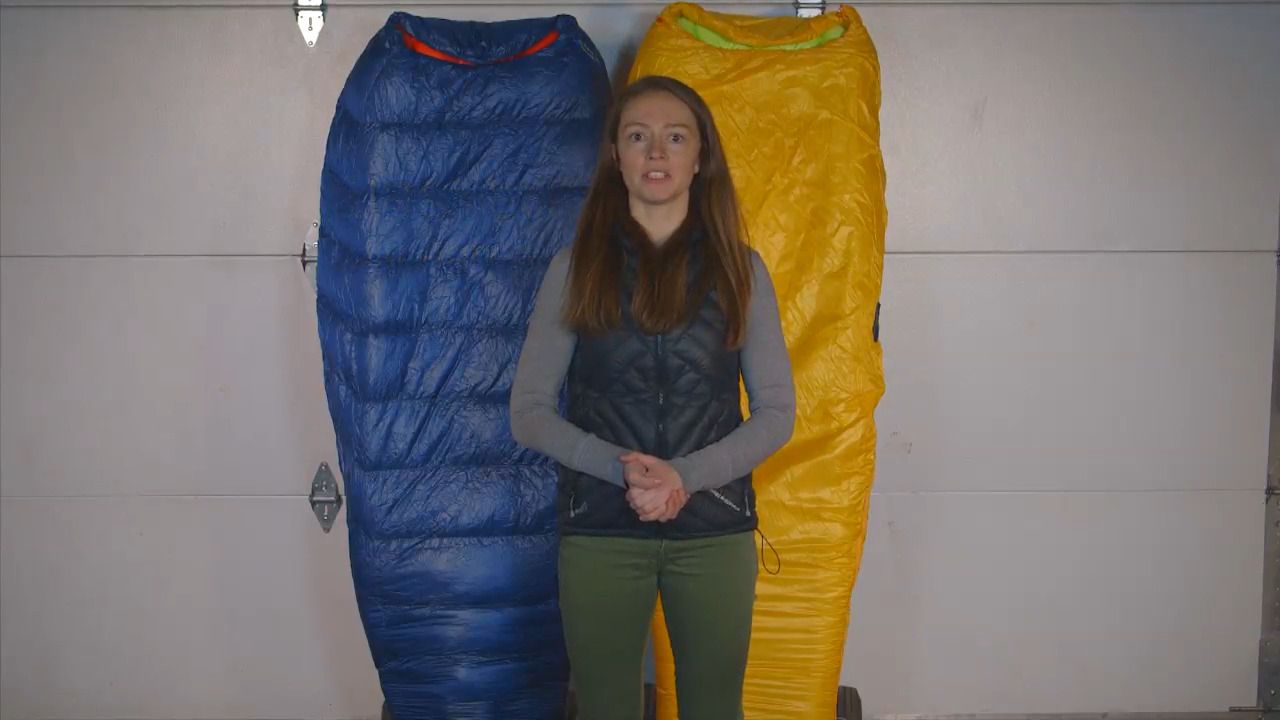 opplanet big agnes v notch and pluton minimalist sleeping bags video