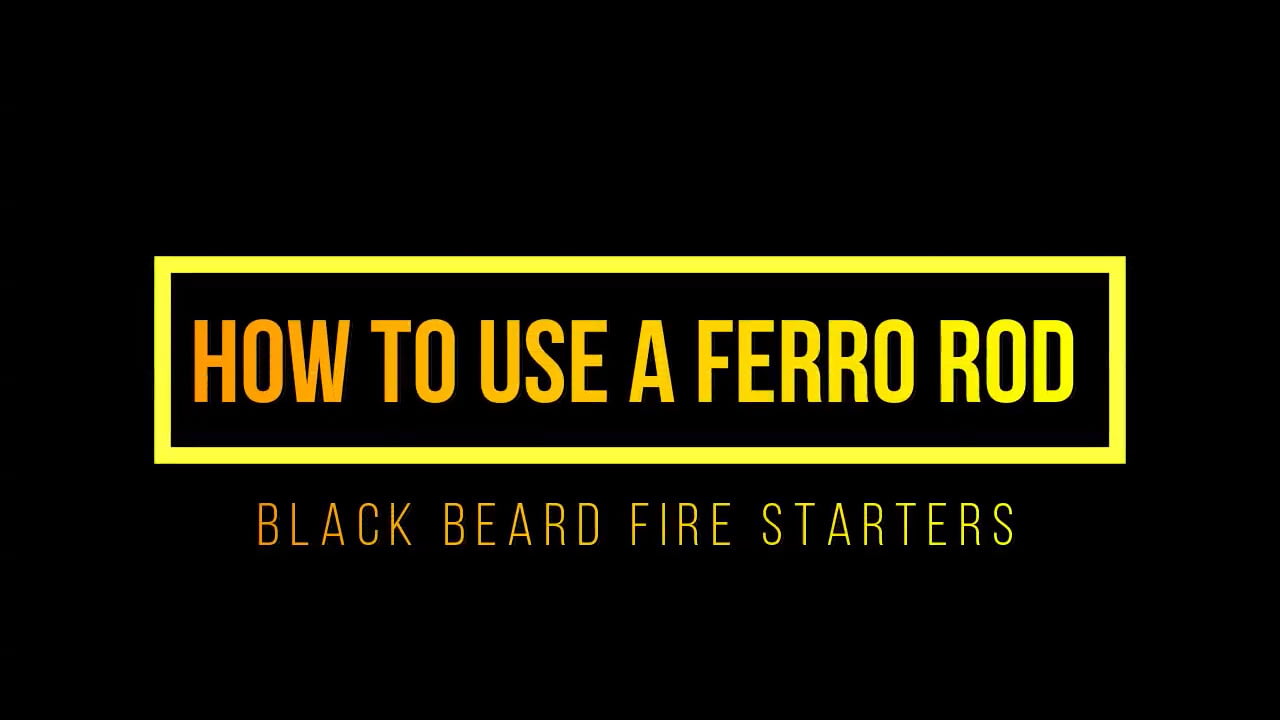 opplanet black beard fire ferro rod how to use video