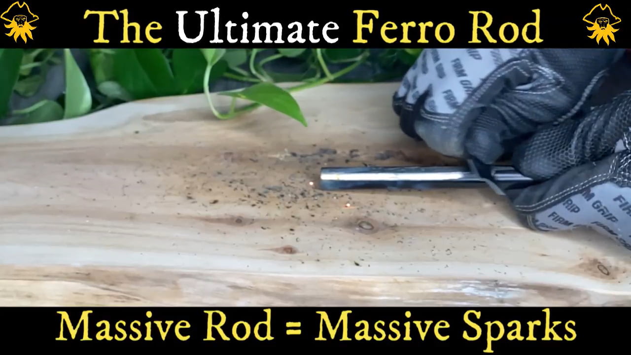 opplanet black beard fire ferro rod video
