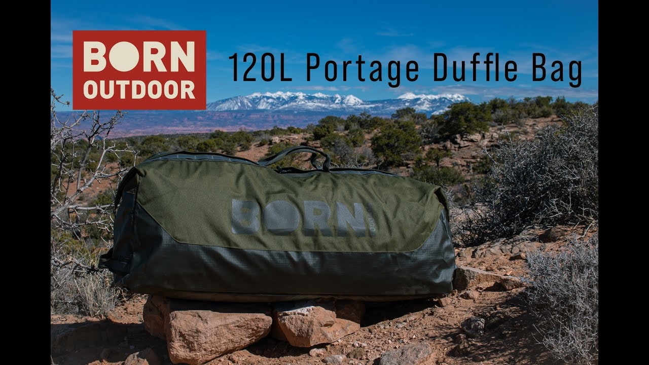 opplanet born outdoor 120l portage duffel bag overview video