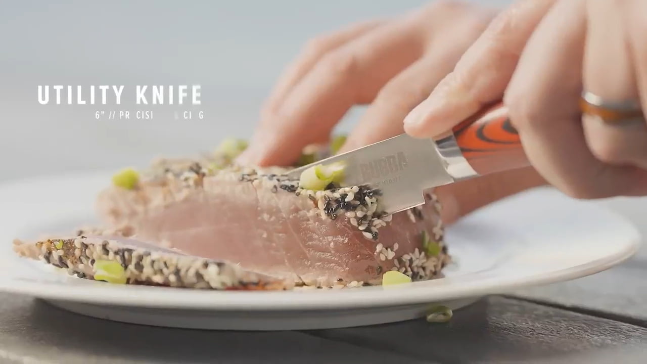 opplanet bubba blade kitchen series 6 utility knife video