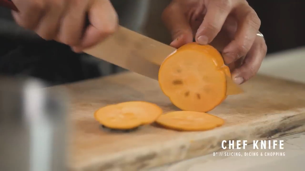 opplanet bubba blade kitchen series 8 chef knife video
