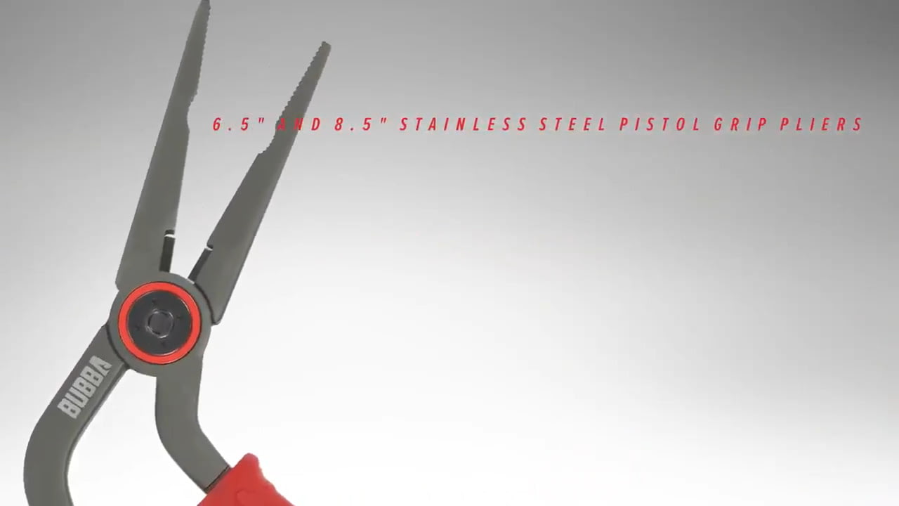 opplanet bubba blade stainless steel pistol grip fishing pliers video