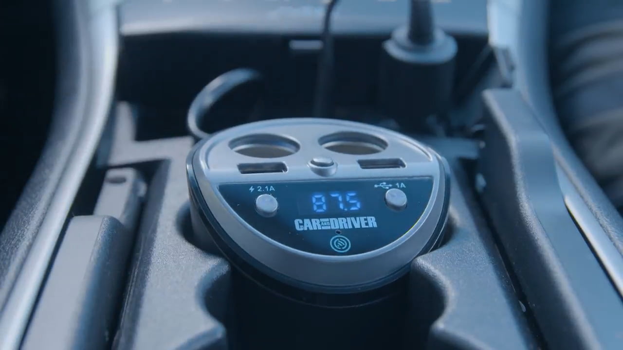 opplanet car and driver power cup with dual socket usb and bluetooth fm transmitter video