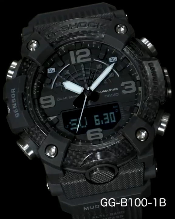 opplanet casio g shock mudmaster gg b100 1b video